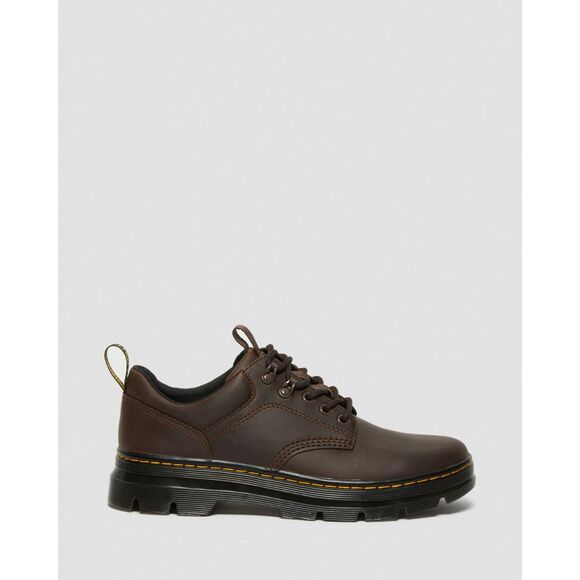 Dr. Marten's / Reeder Crazy Horse Leather Utility Shoes / Stylish Docs Lace Up - Picture 6 of 11